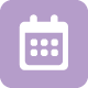 purple calendar graphic