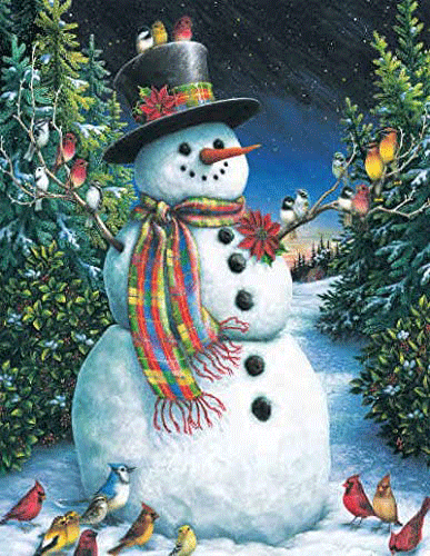 Feathered Friends (snowman)